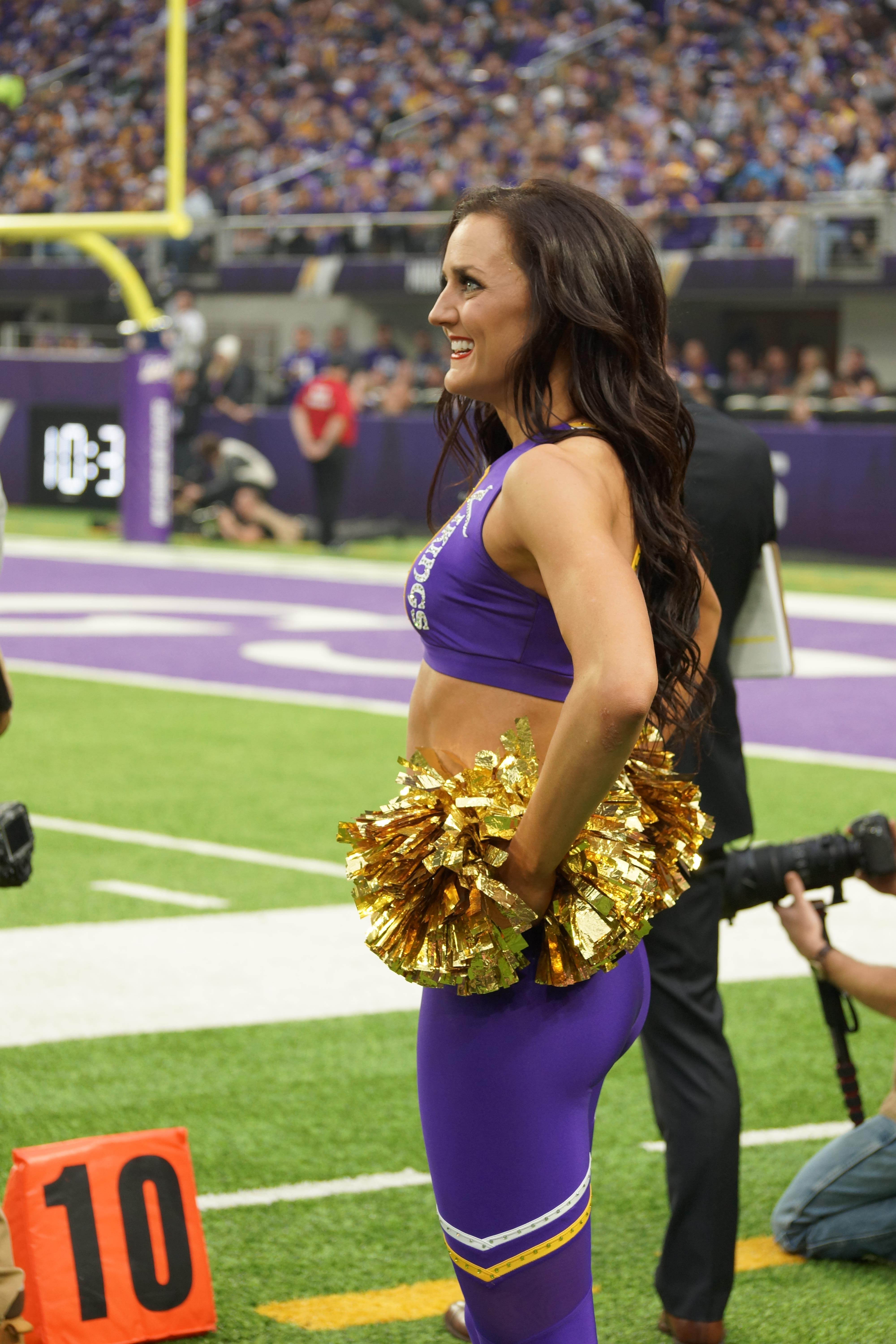 Tove Garber smiling on sideline