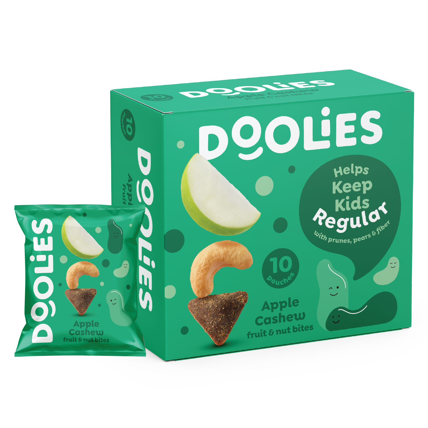 Package of Doolies apple cashew bars