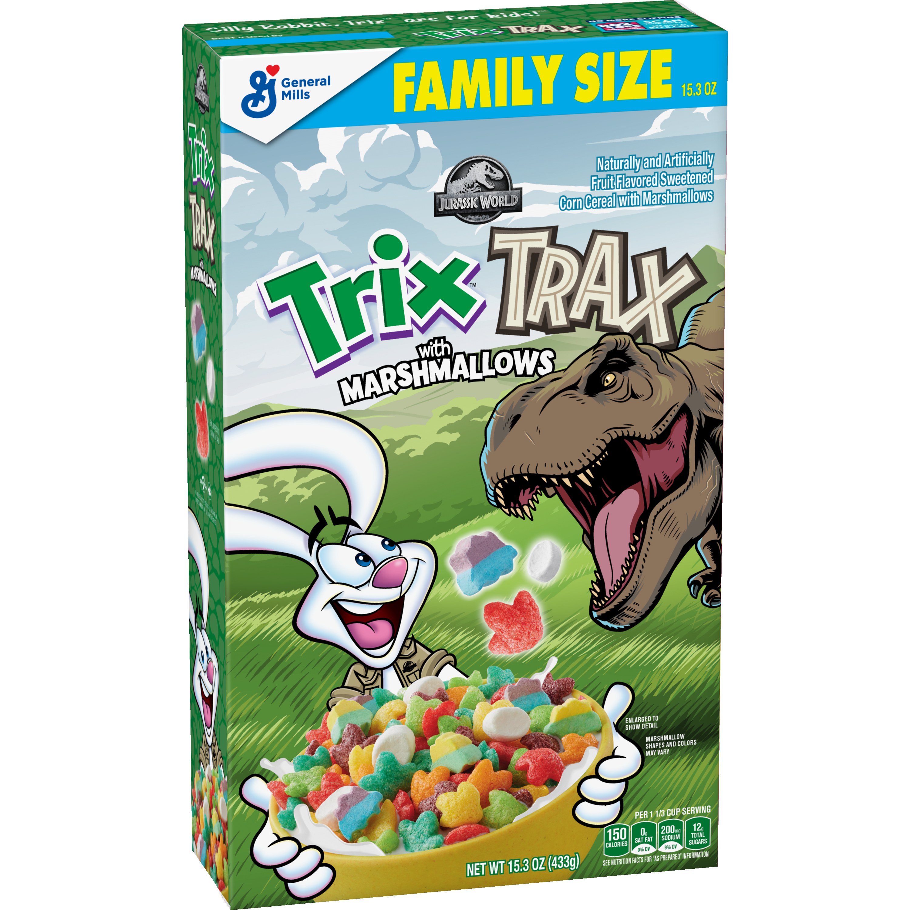 Trix Trax Cereal box