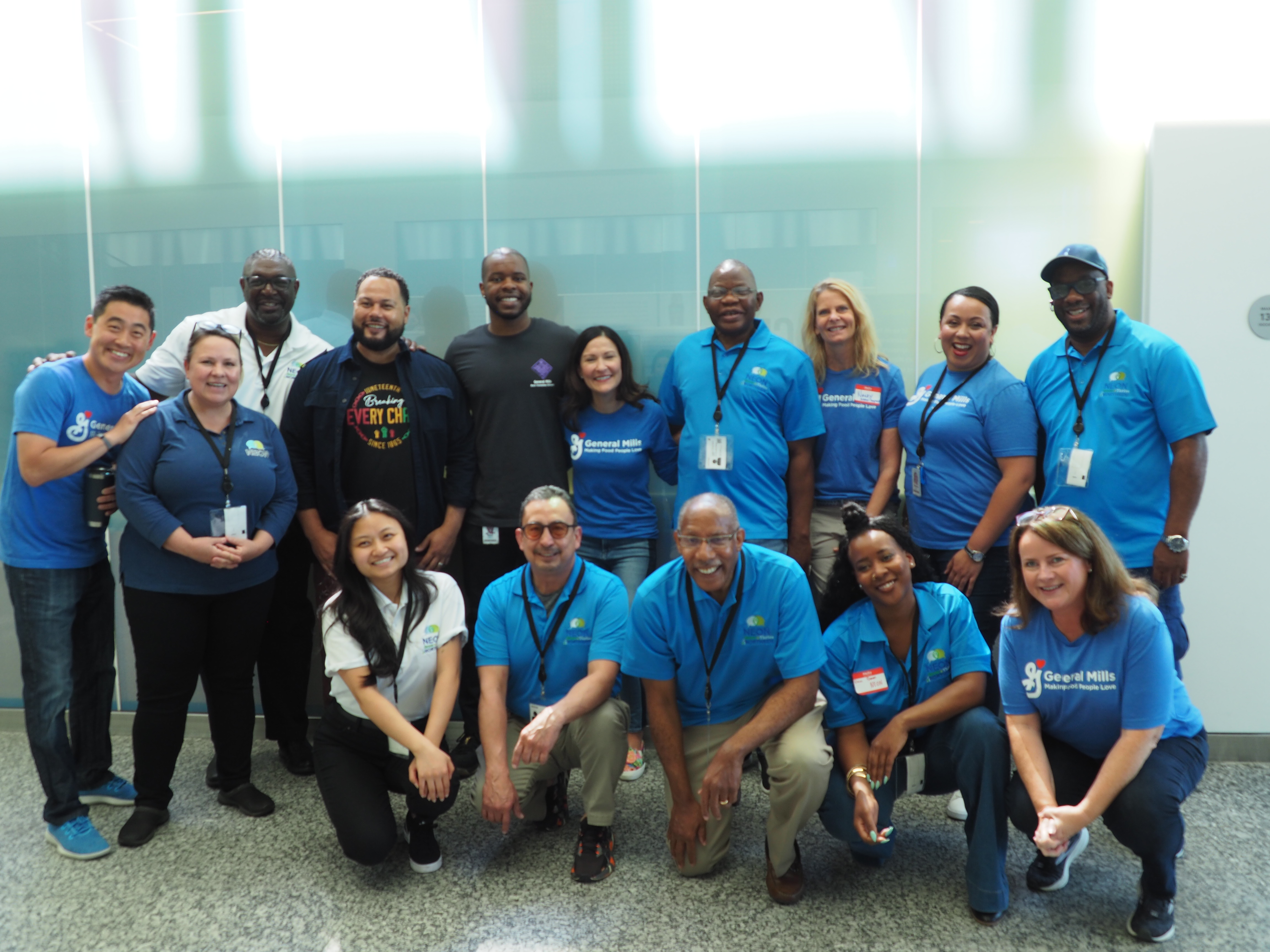 General Mills employees with NEON members