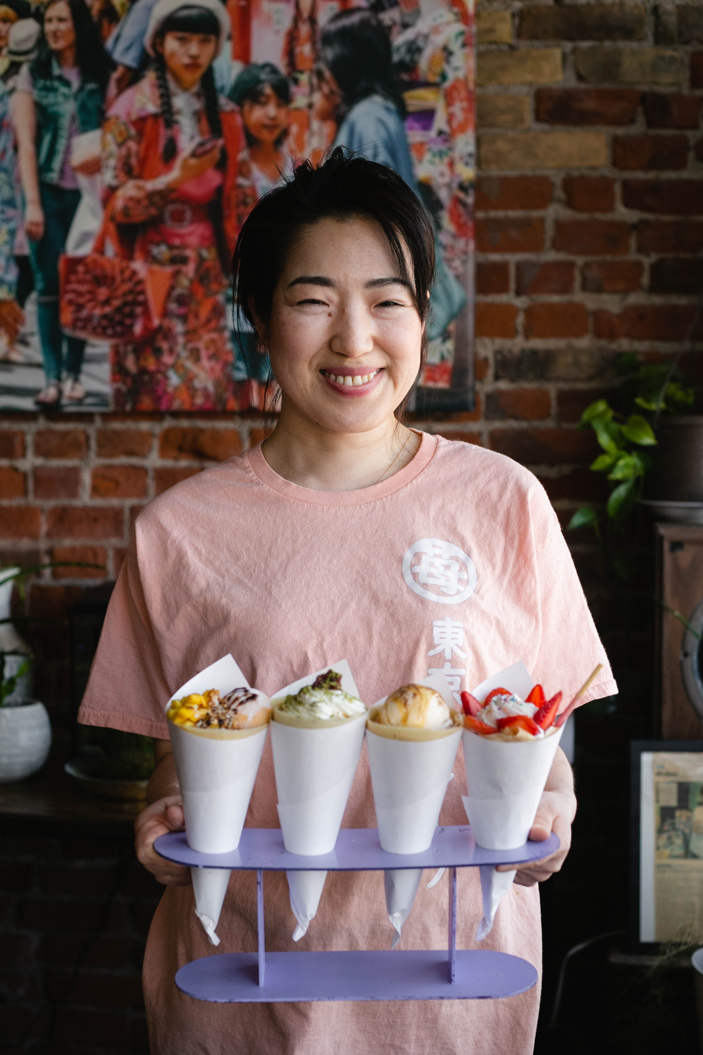 Mia Oi, the owner of Ichigo Tokyo Crepes