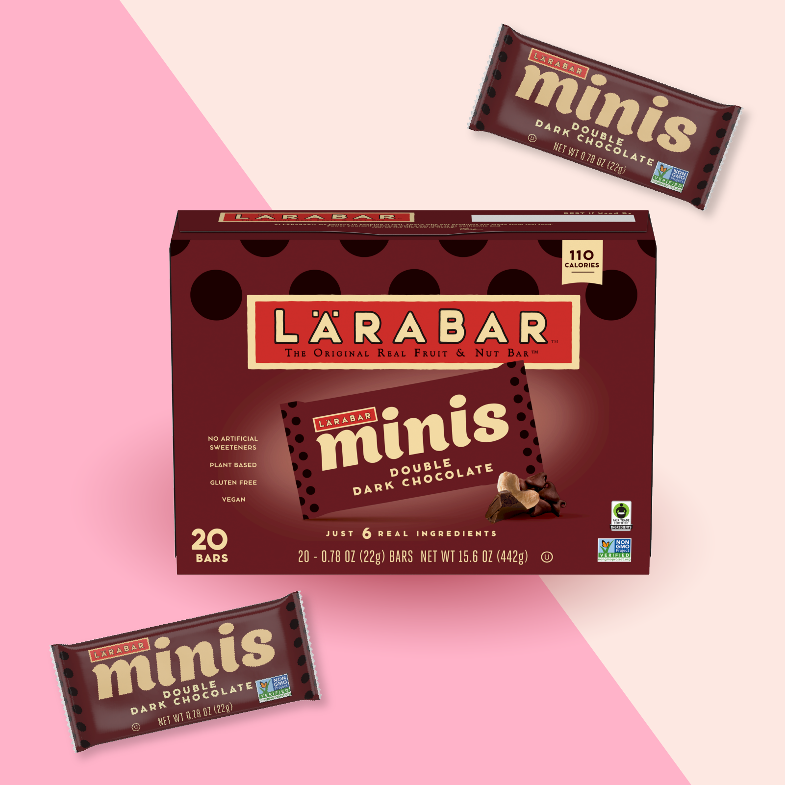 LÄRABAR Double Dark Chocolate Mini Bars