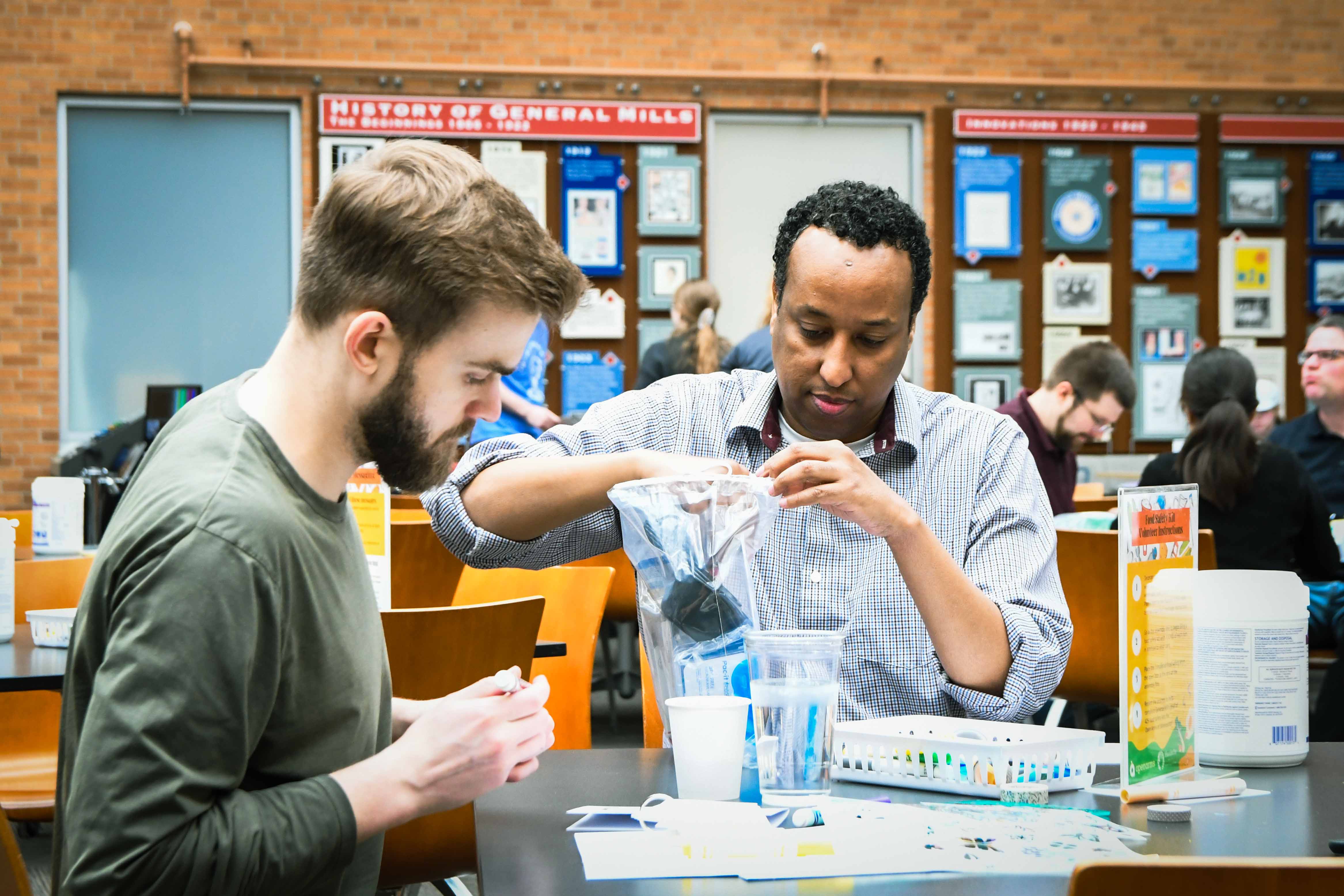 Employees volunteering from a General Mills WHQ location